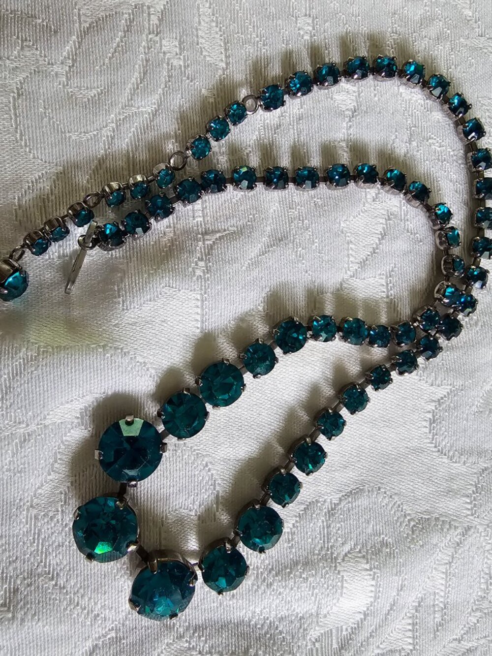 Three piece Rhinestone parure - Picture 3 of 7